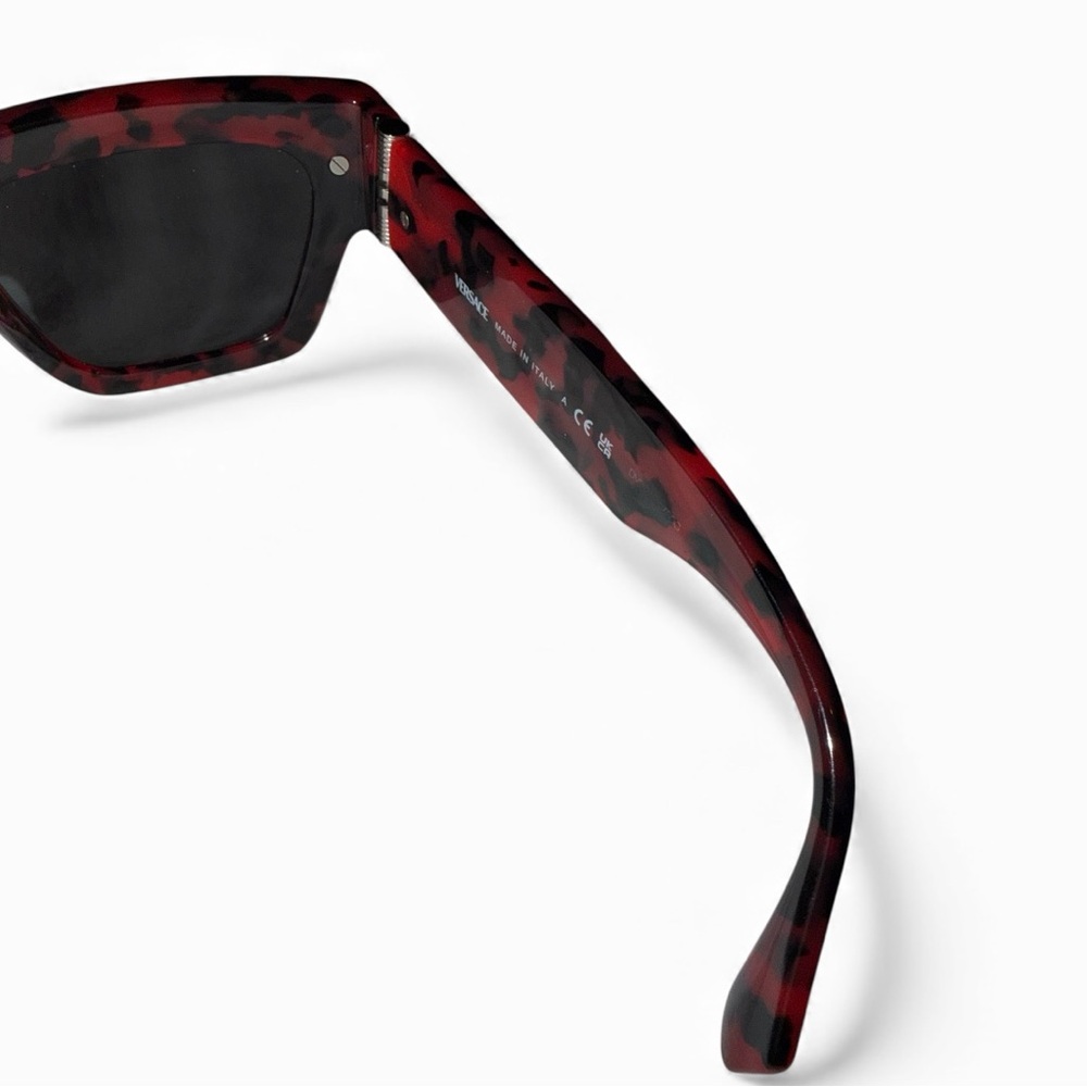 Versace VE4464 Black and Red Sunglasses - Picture 3 of 13